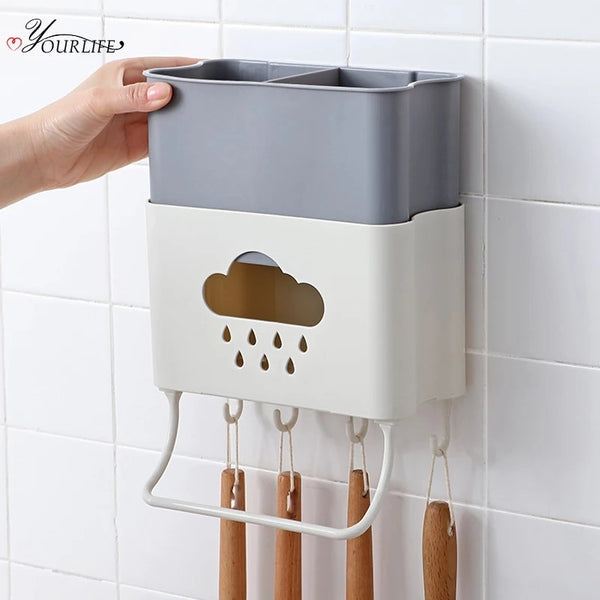 Ceramic Cloud Spoon Rest - Cute Utensil Holder for Kitchen Countertops Fun and Practical Kitchen Organizer
