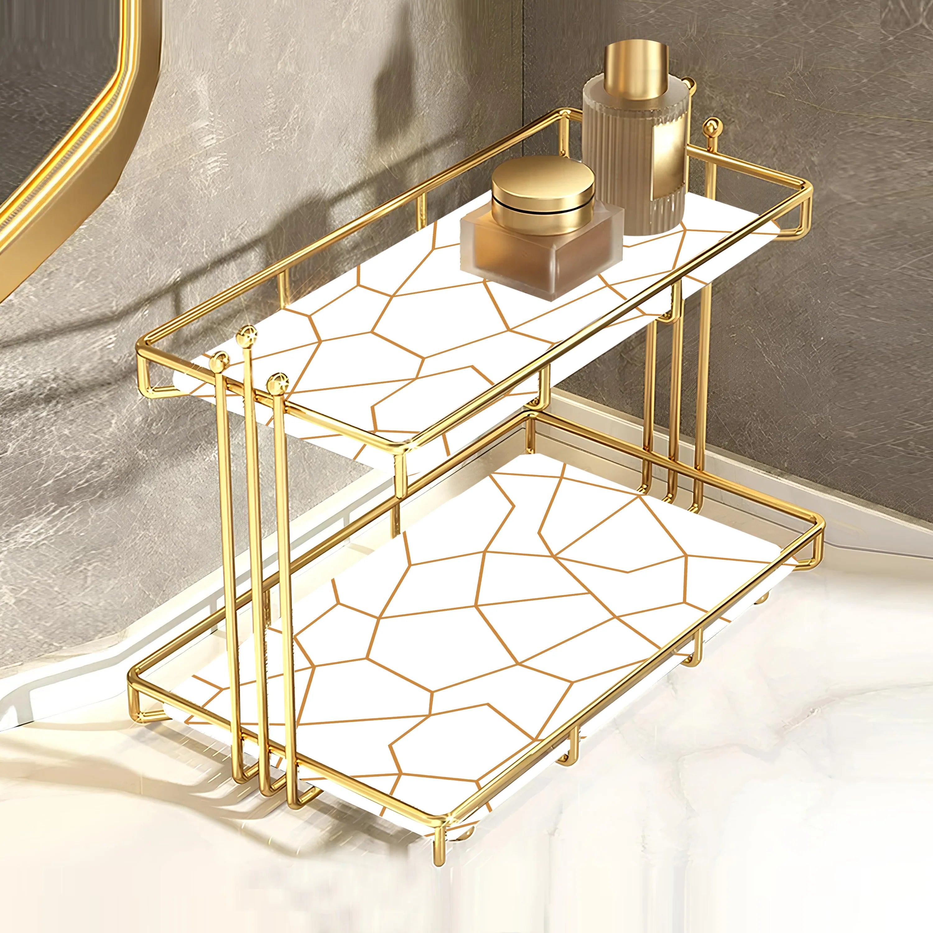 2-Tier Luxury Vanity Storage by Matrix