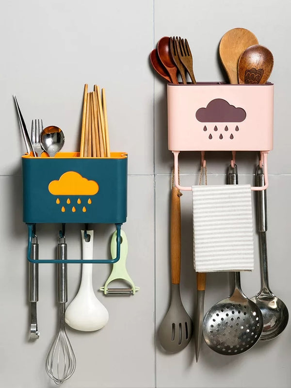 Ceramic Cloud Spoon Rest - Cute Utensil Holder for Kitchen Countertops Fun and Practical Kitchen Organizer